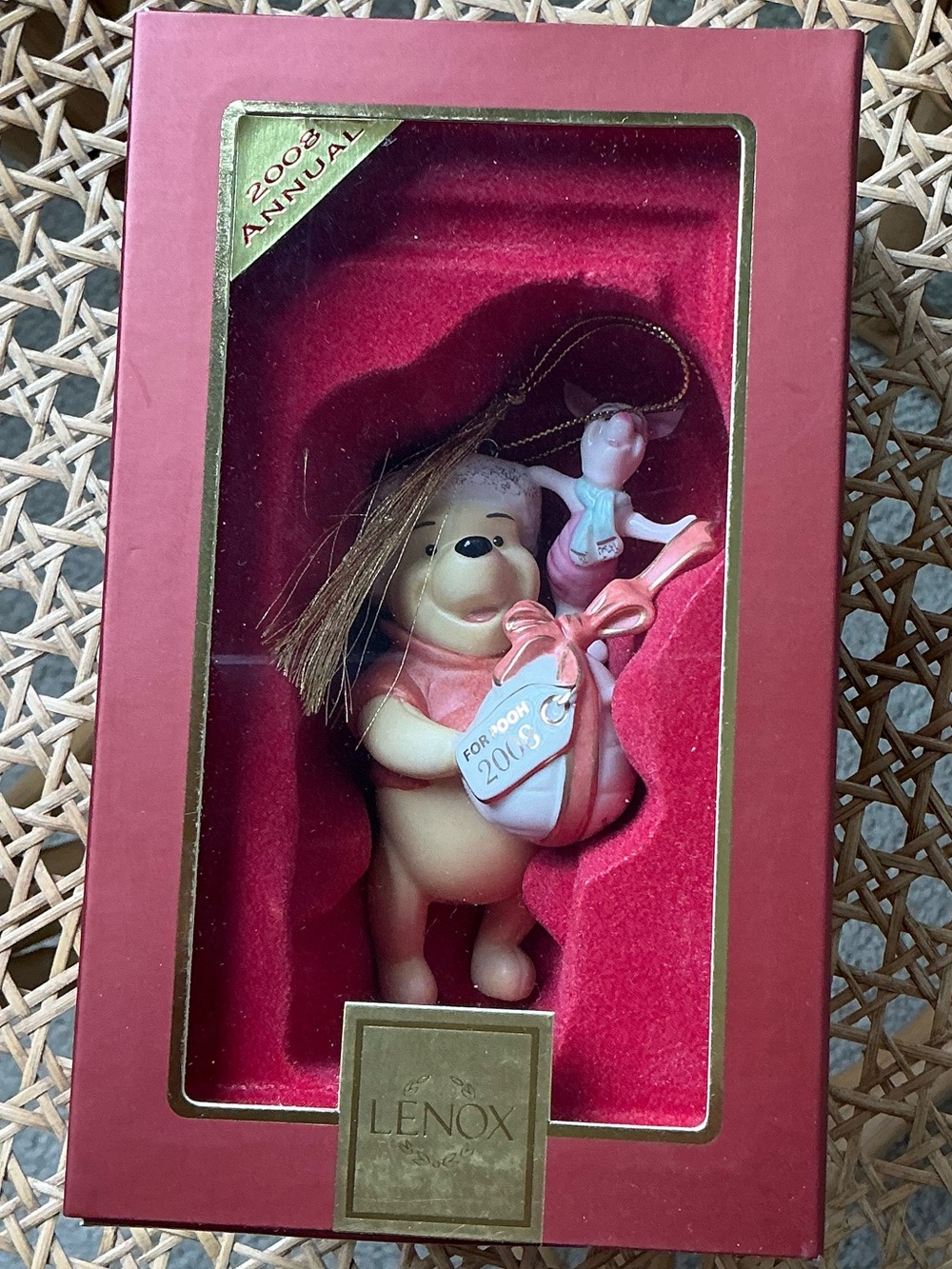 Lenox 2008 Winnie the Pooh Ornament with Piglet